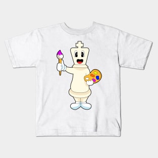 Chess piece King Painter Paint brush Kids T-Shirt